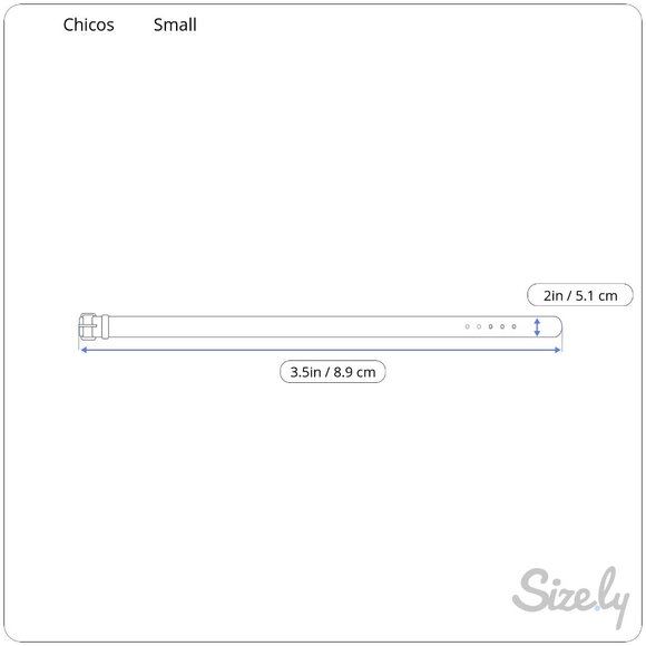 Chicos Womens Belt Size Small Black Leather - Picture 6 of 7